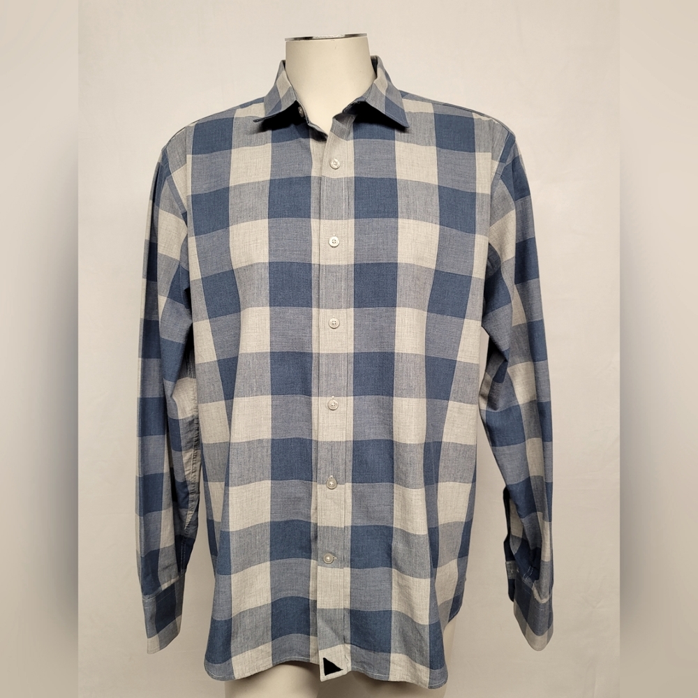 UnTuckit Men's Size XL Button Down Plaid Shirt